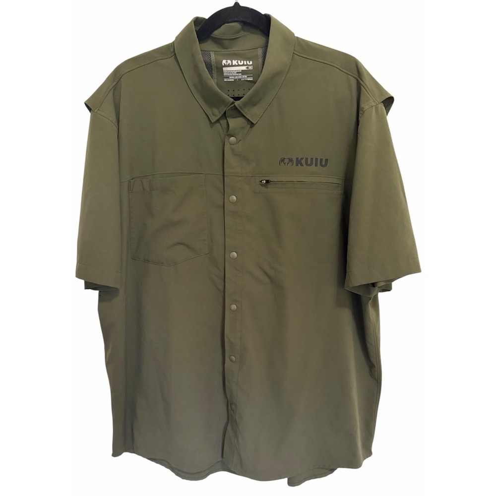 Kuiu Mesa Vented SS Snap Shirt Ash Men's Size XXL